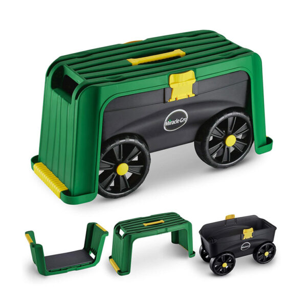 Miracle-Gro 4-in-1 Garden Stool + Scooter + Seat