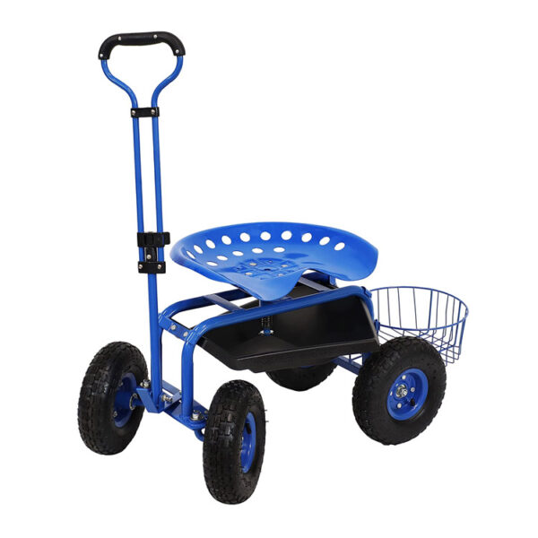 Sunnydaze Garden Cart Rolling Scooter